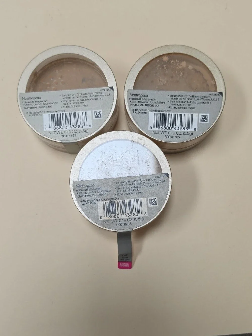 Neutrogena Mineral Sheers Loose Powder Foundation Trio - Beige and Tan